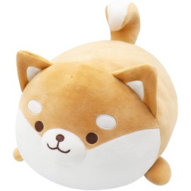 Homehalo Shiba Inu Plush Toy, Cute, Shiba Inu Body Pillow, Realistic Dog, Super Squishy Plush, Round Dog, Soft Sleeping Pillow, Relaxing Body Pillow, Comfortable Body Pillow, Multi-functional, Chair, Sofa Back, Fluffy, Funny Gift, Celebration, Christmas 