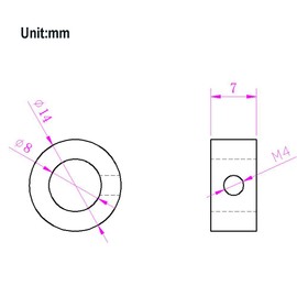 Befenybay - 10 piezas de collar de bloqueo de 8 mm, anillo de bloqueo de tornillo de plomo T8 para impresora 3D piezas CNC (8 mm, plateado)