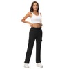 TBMPOY Women's Cargo Sweatpants Straight Leg High Waisted Wide Leg