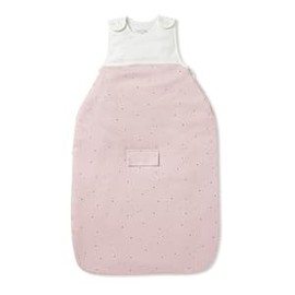 MORI Baby Clever Sleeping Bag 2.5 TOG in Stardust - Cotton Unisex Toddler Two Way Zip Swaddle Blanket - Fitted Neck - One Size
