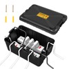 HERKINDNESS Waterproof Cable Box, Black Outdoor Power Box, 32 x