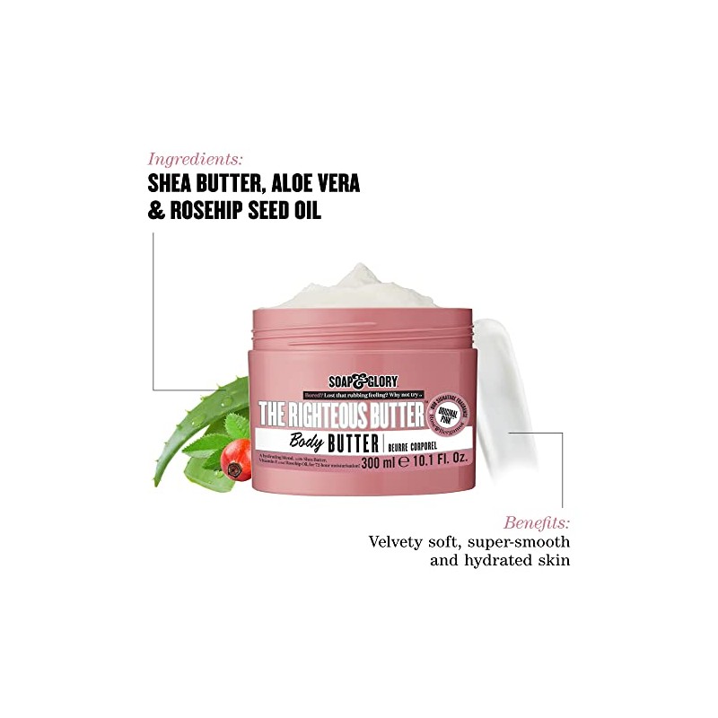 Soap & Glory The Righteous Butter Body Butter, 10.1 Fluid