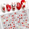 Package includes: 10 pieces Christmas nail stickers, multiple Christmas elements