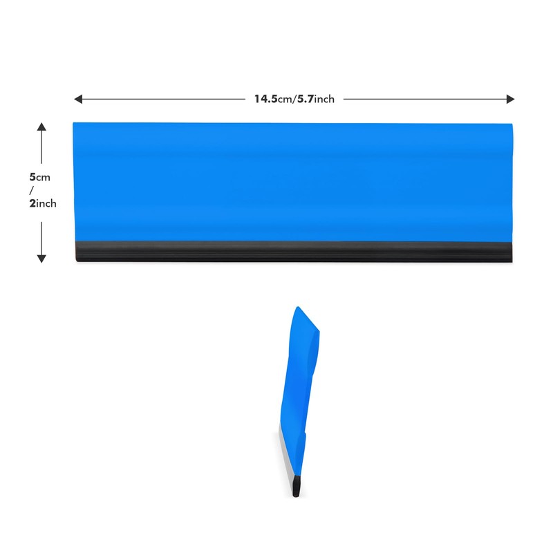 FOSHIO 6 Inch Rubber Squeegee for Kitchens, Glass, Shower and