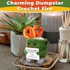 Dalycro Emotional Dumpster Crochet Fire Handmade Dumpster Doll with Positive