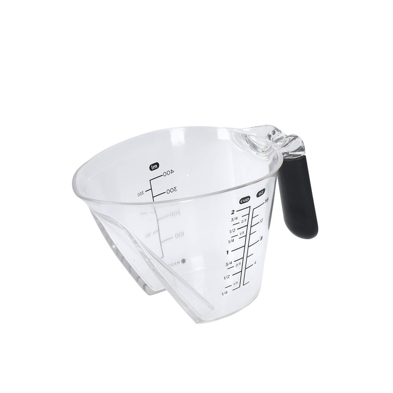 MasterClass Angled Measuring Jug 400ml, Clear BPA Plastic Jug with