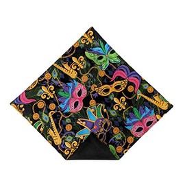 Holiday Bow Ties Mens Pocket Square Fleur De Lis Mardi Gras Handkerchief, Adult (Adult)