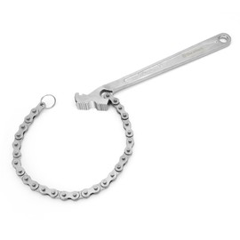 DURATECH 12 Inch Chain Wrench, Oil Filter Tool fits 1/2" to 4-1/2", Adjustable Removal Tool, Chain Wrench Pipe Fittings Tools