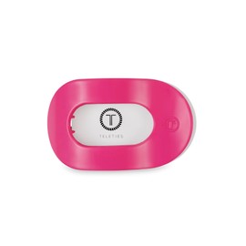 TELETIES - Medium Flat Round Clip - Ideal for Medium-Thick Hair - For Lying Down, Yoga, Driving & More - Strong Grip, Bendable Teeth, Comfortable Curved Design - For All Hair Textures - Tropical Punch