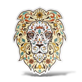 erreinge Aufkleber Löwe-Aufkleber PVC-Form Für Abziehbild Tapete Auto Moto Helm Camper Laptop - 30 cm