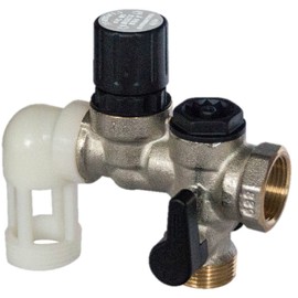 Comap 889216 Groupe de sécurité 889 INOX Safety Angled Stainless Steel for Water Heaters-20 x 27 or 3/4 Inch, Grey