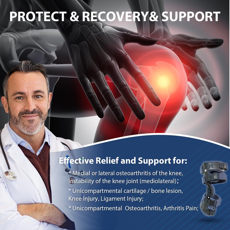 Nvorliy OA Unloader Knee Brace, Offloader Knee Support for Arthritis,