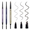 UCANBE 3pcs Set Eyebrow Pencils Natural Brown 1.5mm Ultra Fine