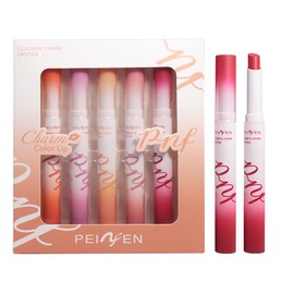 5 Matte Lipstick Set Durable Lip Gloss Long-Lasting Non-Stick Cup Not Fade Waterproof High Pigmented Velvet Lipgloss Kit Beauty Cosmetics Makeup Gift for Girls (SET B, TRAVEL SIZE)