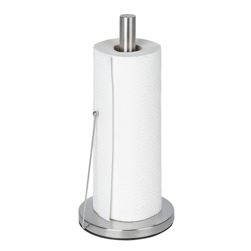 Wenko Kitchen roll Holder Clayton, Stainless_Steel Silver, 15 x 15