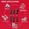 Geinxurn 3Pcs Impact Socket Adapter Set,1/4" 3/8" and 1/2" Drive,
