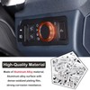 MACHSWON Car Centre Console Button Circle Cover Air Conditioner Volume