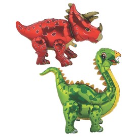 Fun Express Dinosaur Mylar Centerpieces – Fun Dinosaur-Themed Party Decor for Birthdays Baby Showers & Special Occasions – Perfect for Dinosaur Celebrations & Themed Parties – 2 Pieces
