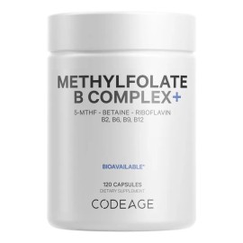 Codeage Complejo B Metilfolato B12 Metilada 120 Cápsulas