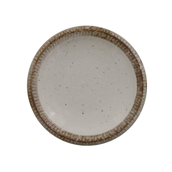 EAST table(イーストテーブル) 小皿 11cm 渕錆粉引 日本製 レンジ対応 食洗機対応 醤油皿 珍味皿 ks-T1-2008-0