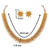 I Jewels 18K Gold Plated Indian Wedding Bollywood Golden Necklace
