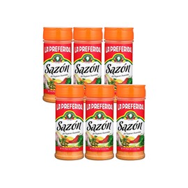 La Preferida All-Purpose Sazón (Bold Mexican Seasoning) with Paprika, Garlic & Onion – Great for Meat, Grilled Veggies, Soups & Stews, Vegan-Friendly, 8oz (Pack of 6)