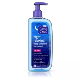 Clean & Clear Johnson Clean & Clear Night Relaxing Deep Cleaning Face Wash Oil Free 8 fl oz