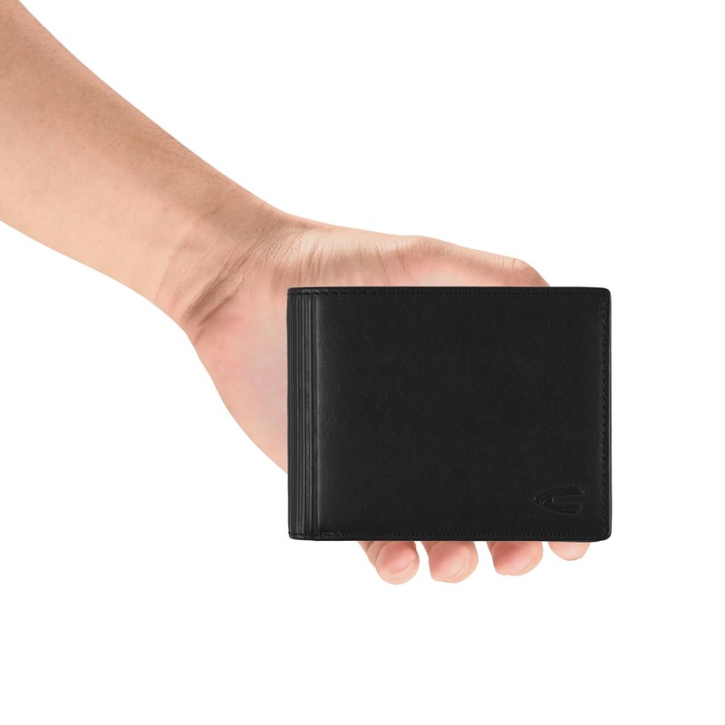 camel active Mens Cliff Travel Accessory Wallet - Black, black,