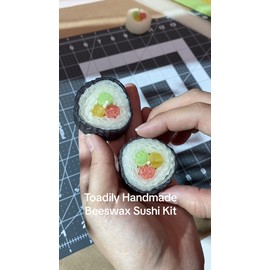 Toadily Handmade Beeswax Candles Beeswax Sushi Candle Making Kit! DIY Sushi Candles- 100% Natural Beeswax Sheets