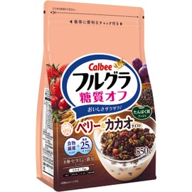 Calbee Flugra Sugar Off-Berry & Cacao Taste, 19.4 oz (550 g)