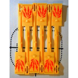 Bally BMX Pinball Machine DROP TARGET LIGHTNING BOLT SET