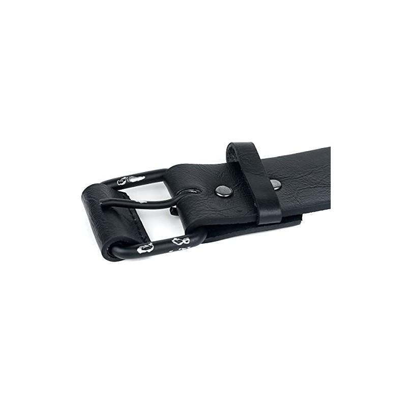 Black Premium by EMP Unisex Black Rivet Belt, black