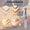 Upcut Spiral Flush Trim Router Bit, 1/4 Inch Shank Solid