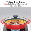 Hawkins 0.75 Litre Mini Casserole with Glass Lid, Oval Shaped