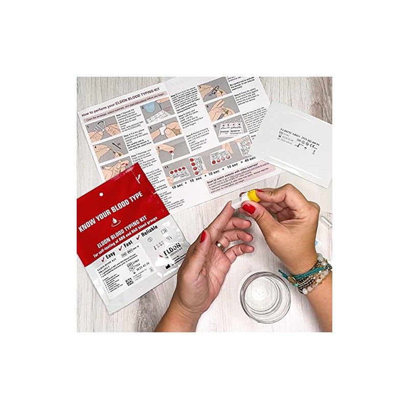 Original Home Blood Typing Kit - New Packaging + Improved