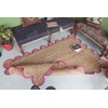 Chouhan Rugs Natural Jute Scalloped Area Rugs Handwoven Boho Indoor