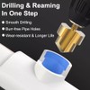 Saipor 3pcs Heavy Duty Pipe Reaming Step Drill Bit Set
