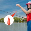 6 Pieces Fishing Practice Plugs 6 Mixed Sizes Orange Bait