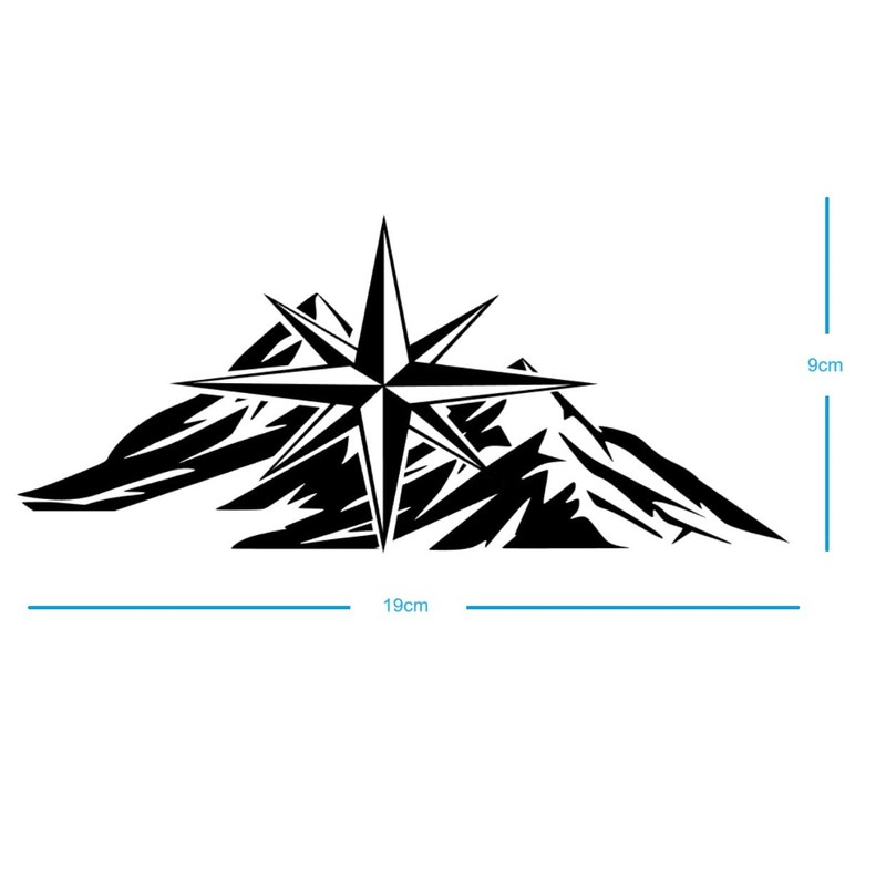 Compass Sticker Compass Rose Sticker Wind Rose Sticker Navigation Sticker