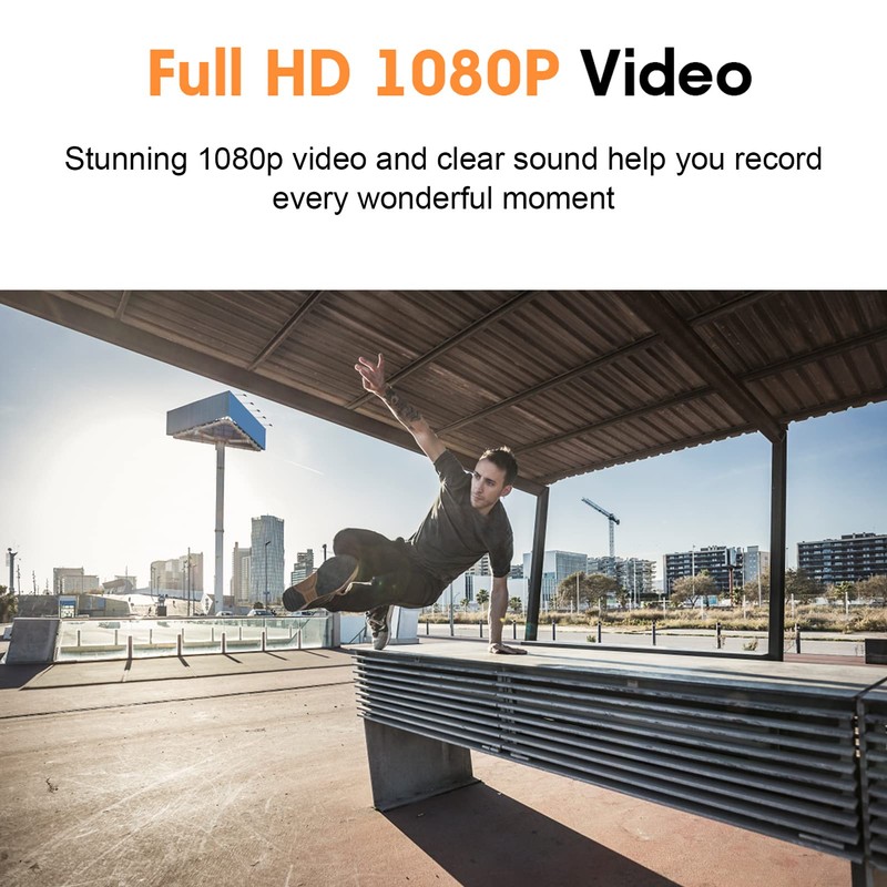 Bluetooth Camera Glasses, Portable HD 1080P Glasses Camera with Headset,