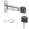 uxcell Drawer Desk Wardrobe Cabinet Push Plunger Lock, 3/4" Cylinder