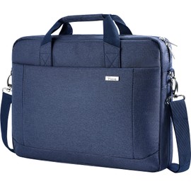 Voova Laptop Bag Case 15 15.6 16 Inch, Computer Sleeve Messenger Bag with Shoulder Strap Expandable Waterproof Business Briefcase for Men Women to Work Travel School, Fit 14-16 Inch Laptop, Blue