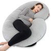 INSEN Pregnancy Pillow for Sleeping, Maternity Pillow with Jersey Cotton