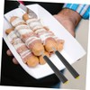 NOLITOY 8pcs Telescopic Barbecue Forks Set Stainless Steel Extendable Marshmallow