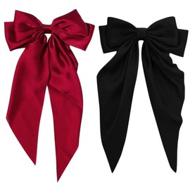 Baluue Large Bow Hair Clips for Women 2pcs Spring Hair Bows for Girls for Daily Wear and Special Occasions