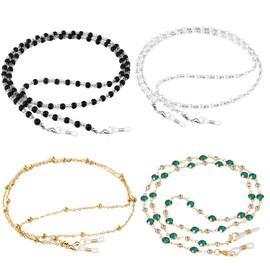 ONESING 4 Pcs Eyeglass Chains for Women Eyeglasses String Holder Glasses Strap Eyewear Chain Glasses Cord Lanyard Green Gift