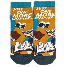 Calcetines divertidos para nerd, regalo para profesores, estudiantes, amantes de los libros, matemáticas, ciencias geeks, Lectura (solo un capítulo más), Talla única
