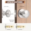 GOBEKOR 8 Pack Passage Door Knobs for Closet Door Knobs