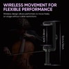 MICNAUX UHF Wireless Violin Microphone System, Rechargeable Clip-on Instrument Microphones