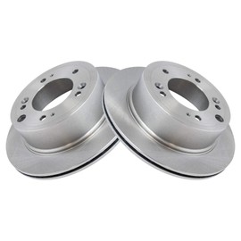 TRQ Rear Brake Rotors Set Vented Compatible with 2003-2006 Kia Sorento